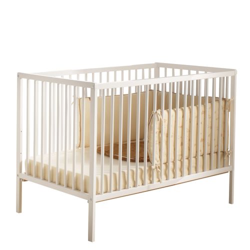 Lit Bébé Tout Barreaux En Bois Matelas Inclus