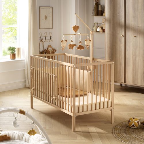 Lit Bébé Tout Barreaux En Bois Matelas Inclus
