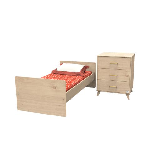 Lit Combiné 120x60 Évolutif En 90x190 Arty