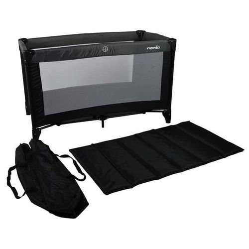 Lit Parapluie Soda - Dès La Naissance Jusqu'à 15kg + Sac De Transport - Black/grey