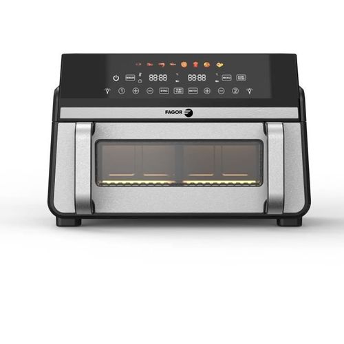 Friteuse Sans Huile - Airfryer Fg10af - 11l - Double Cuves 5,5l - Séparateur Amovible - 2200w