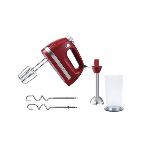 Set Batteur Avec Pied Blender Rouge Fg1819
