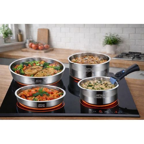 Batterie De Cuisine Inox 10 Pièces 5540