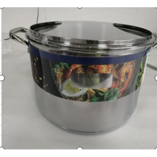 Am0073 Marmite 32 Cm Avec Couvercle – Acier Inoxydable – Tous Feux Dont Induction