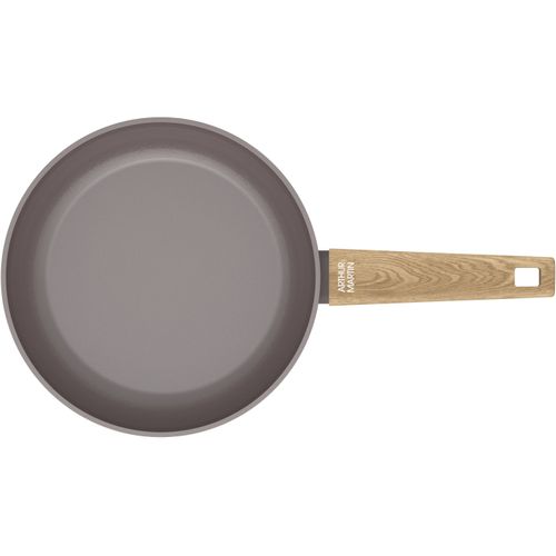 Set De 3 Poeles - Tous Feux Dont Induction - Am1052 - Revetement Céramique - Ø 20-24-28 Cm - Taupe