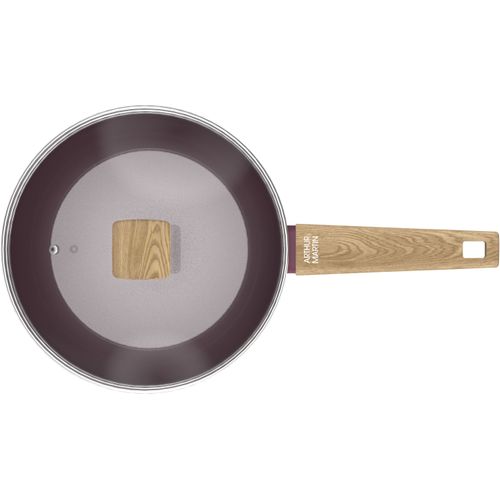Sauteuse - Tous Feux Dont Induction - Am3056 - Revetement Céramique - Ø 24 Cm - Couvercle Et Panier