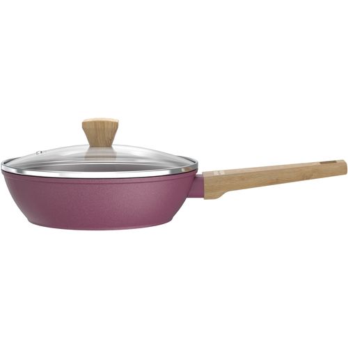 Sauteuse - Tous Feux Dont Induction - Am3056 - Revetement Céramique - Ø 24 Cm - Couvercle Et Panier