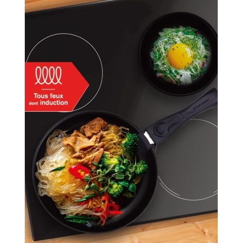 Batterie De Cuisine - Tous Feux Dont Induction - Am2991 - Aluminium - Anti-adhésif - 10 pièces