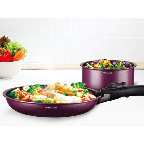 Batterie De Cuisine - Tous Feux Dont Induction - Am2991 - Aluminium - Anti-adhésif - 10 pièces