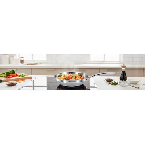 Poele Grand Chef - Am5336 - D.20 Cm - Inox 18/10 - Tous Feux Dont Induction