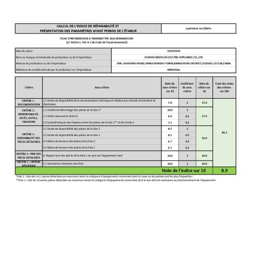 Aspirateur Balai Rechargeable 22.2v - Amac0202