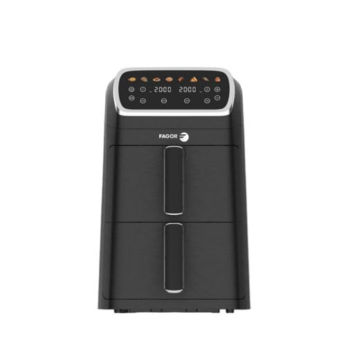 Friteuse à Air Chaud Air Fryer Double Panier 8l 2600w Noir  Fg7503