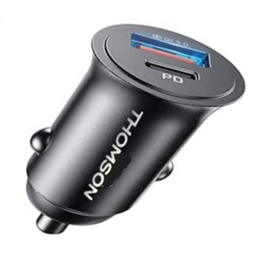Chargeur Voiture - Compact - USB-a + USB-c - 18 W + Pd 20 W