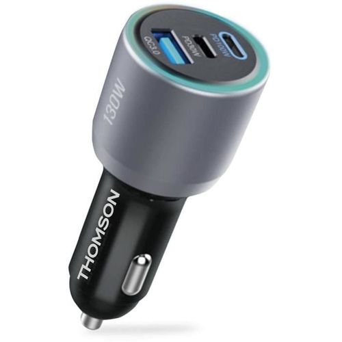 Chargeur Voiture - 130 W - Technologie Gan Nouvelle Génération Totale - 2 USB-c - Pd 100 W + Pd 30 W