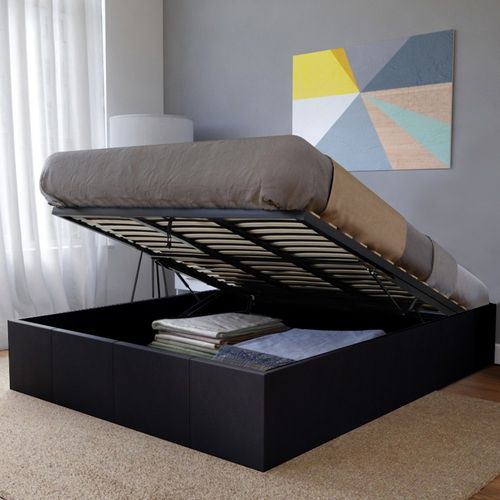 Lit Coffre Torino 160x200 + 1 Sommier / Noir