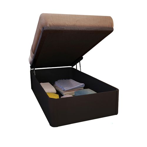 Lit Coffre Spiro 90x200 + 1 Sommier / Noir