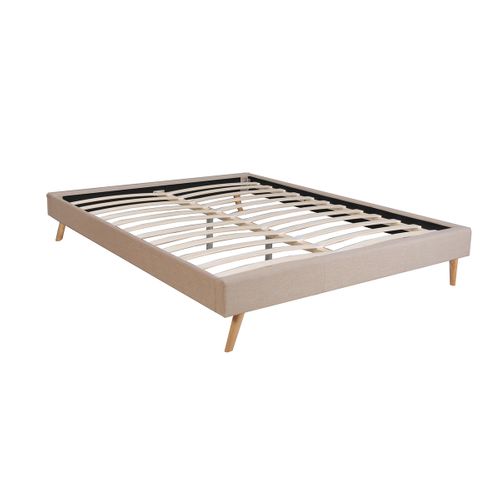 Lit 140x190 Sommier Inclus Borea Beige