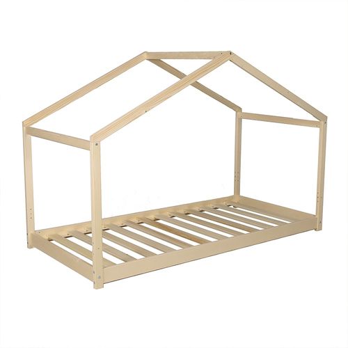 Lit Cabane 90x190 Tiroir De Lit Et Sommier Inclus Koala - Bois