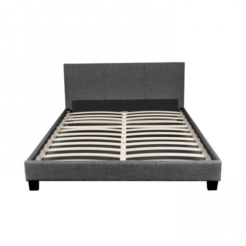 Lit Dublin 160x200 + 1 Sommier / Gris Foncé