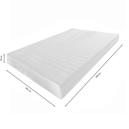 Matelas Mousse 160x200 cm BEDPUR 2 - Epaisseur 18 cm - Accueil Mémoire De Forme