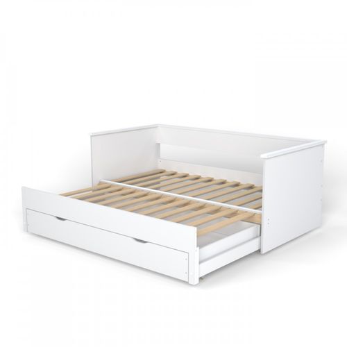 Banquette Extensible Mona 80x200 Cm + 2 Sommiers + 1 Tiroir / Blanc