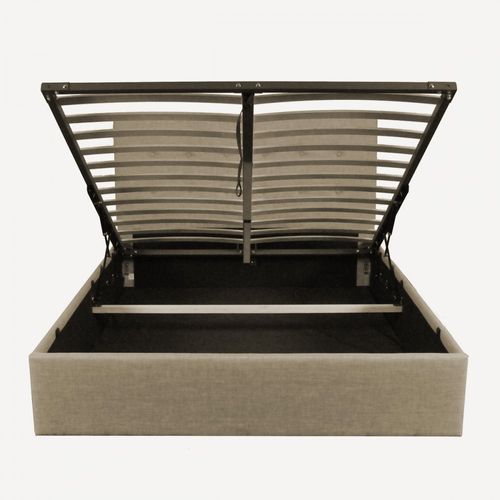 Lit Coffre Parma 140x190 + 1 Sommier / Beige