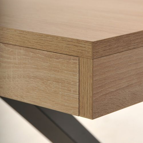 Table à Manger Cadix, 8 Personnes, 180 X 90 Cm / Décor Chêne Blanchi