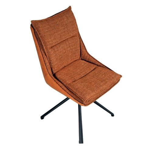 Lot De 2 Chaises Pivotantes De Salle à Manger Java / Brun Brique