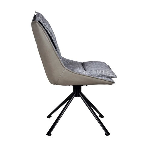 Lot De 2 Chaises Pivotantes De Salle à Manger Java / Gris Foncé