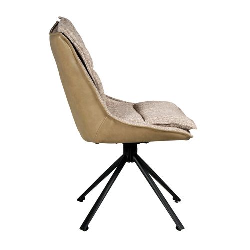 Lot De 2 Chaises Pivotantes De Salle à Manger Java / Beige