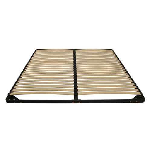 Sommier Métal Reno22 140x200 + 1 Pied Amovible / Noir
