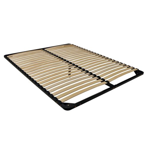 Sommier Métal Reno22 140x200 + 1 Pied Amovible / Noir