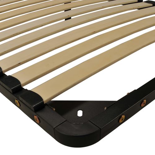 Sommier Métal Reno22 140x200 + 1 Pied Amovible / Noir