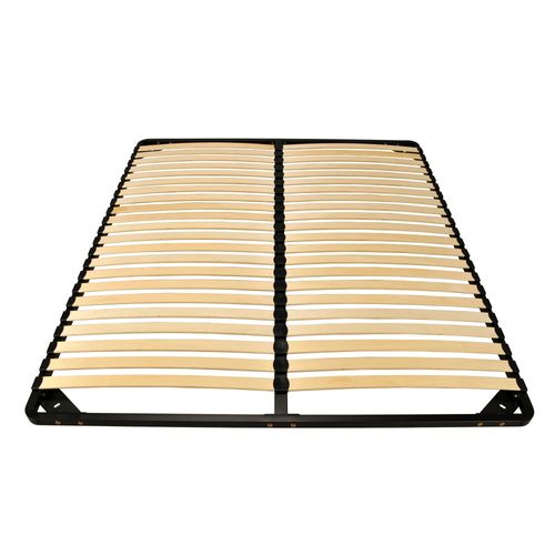 Sommier Métal Reno22 140x200 + 1 Pied Amovible / Noir