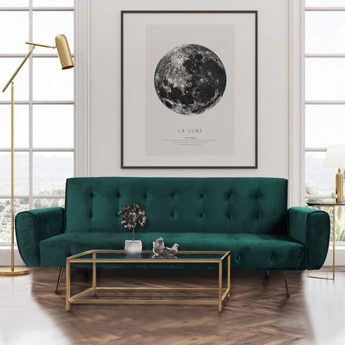 Canapé Convertible 3 Places Odin / Vert