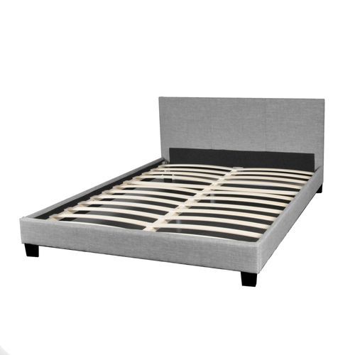 Ensemble Matelas + Lit 140x190 Dublin / Gris Clair