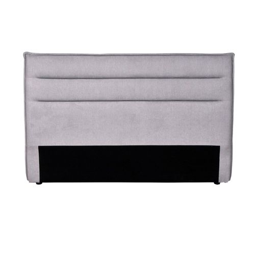 Tête De Lit En Tissu Daphne, Compatible Avec Lits 140 Et 160cm, Gris Clair