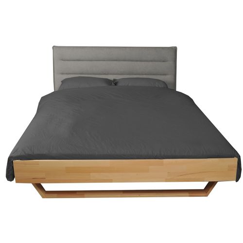 Tête De Lit En Tissu Daphne, Compatible Avec Lits 140 Et 160cm, Gris Clair