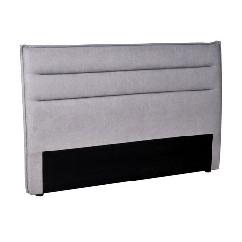 Tête De Lit En Tissu Daphne, Compatible Avec Lits 140 Et 160cm, Gris Clair