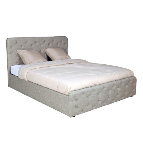 Lit Coffre 160x200 Cm Eden+ Sommier / Gris Clair