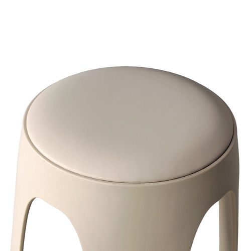 Lot De 2 Tabourets Empilables Tom / Beige