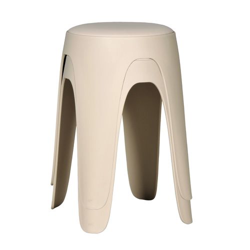 Lot De 2 Tabourets Empilables Tom / Beige