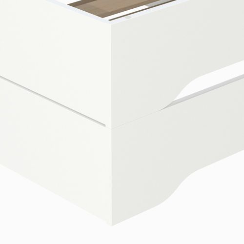 Lot De 2 Lits Empilables Bingo 90x200 + 2 Sommiers / Blanc