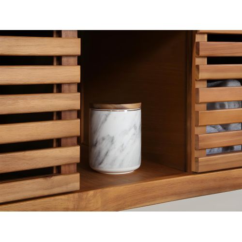 Meuble Sous Vasque Suspendu En Bois D'acacia - 90 Cm - Penebel