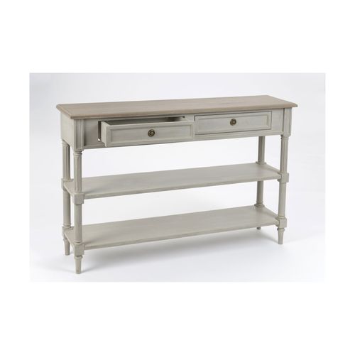 Console En Bois 2 Tiroirs 2 Tablettes - Edward
