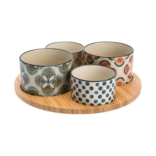 Plateau Apéro Avec 4 Bols Imany