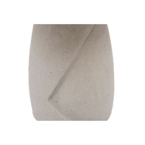 Bout De Canapé Organique En Composite Gris Et Teck D54 - Yukon