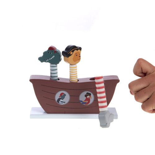 Jeu Pop Up Bondissant Pirate En Bois