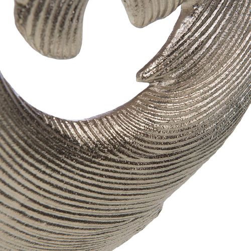 Décoration Swirl Argent Hauteur 46 Cm En Métal