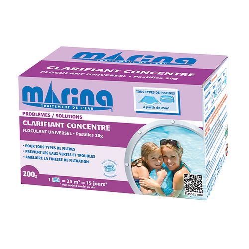 Marina - Clarifiant Concentré Floculant Universel Pastilles 200g